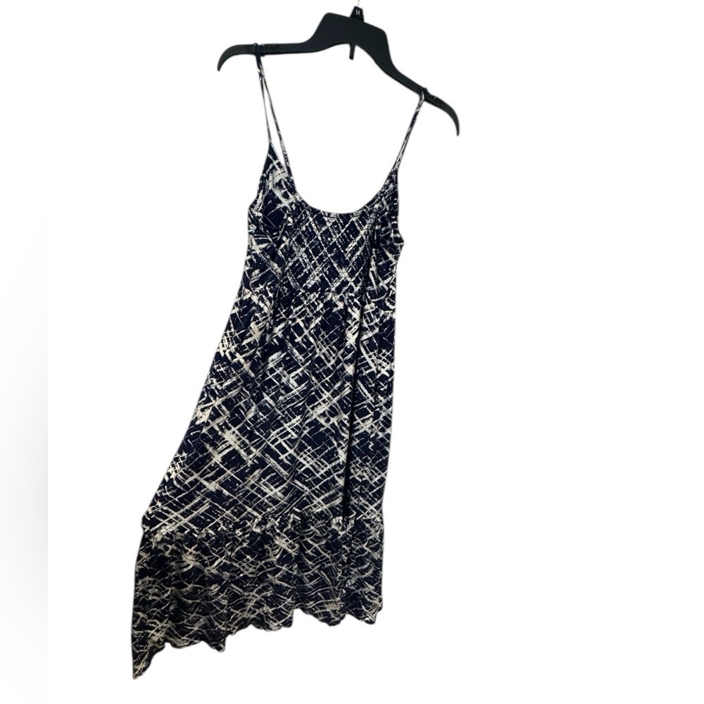 Women’s Berkley Jensen Navy Blue & Silver Long Maxi Dress: Pockets: M - Picture 5 of 11